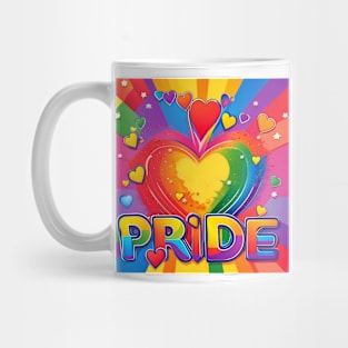 Pride -  Rainbow Heart Explosion I Mug